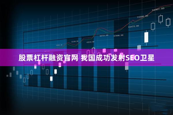 股票杠杆融资官网 我国成功发射SEO卫星